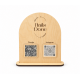 Επιτραπέζιο Stand με 3D QR Code  | Μονής Όψης | 25 x 20cm
